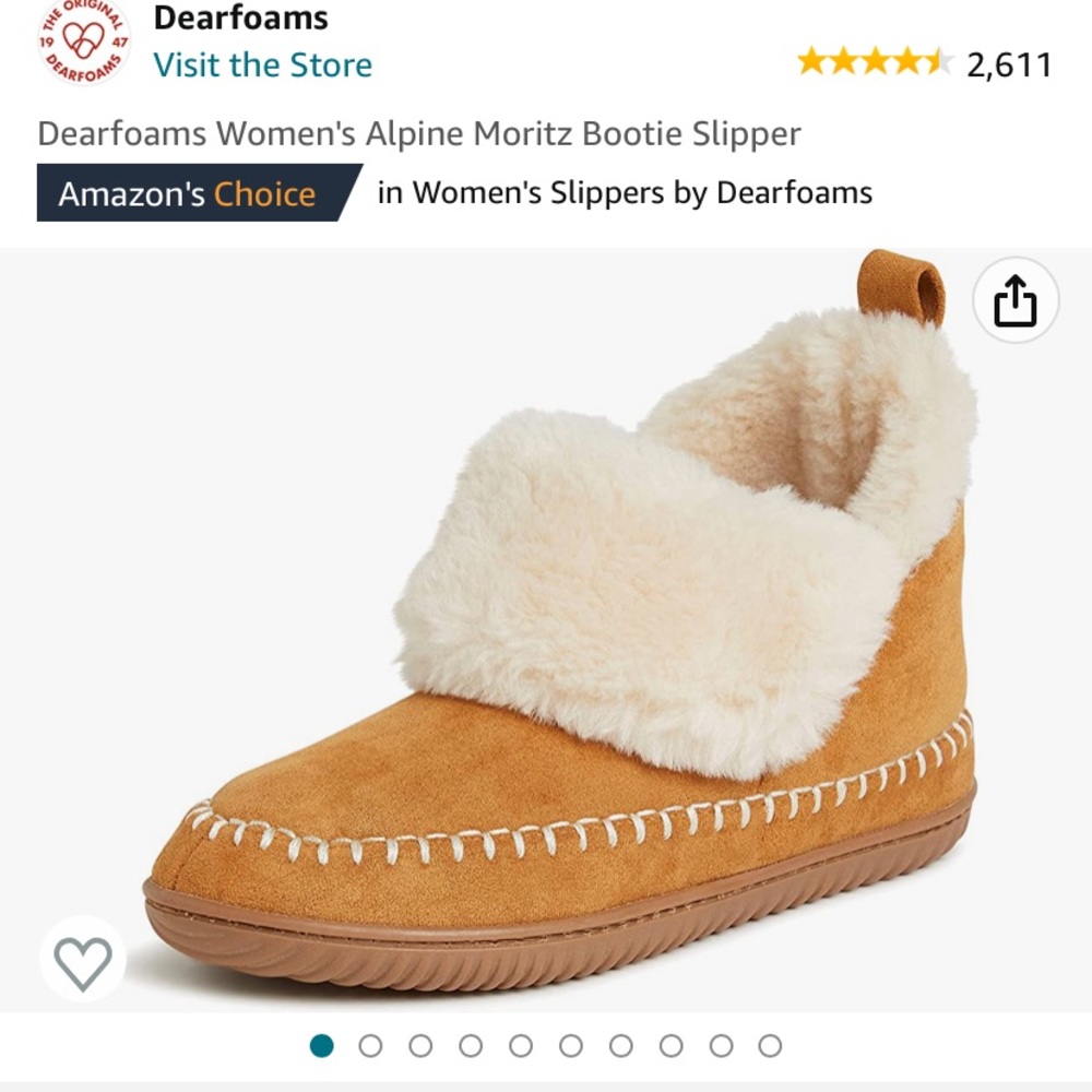 Dearfoam slipper brand new
